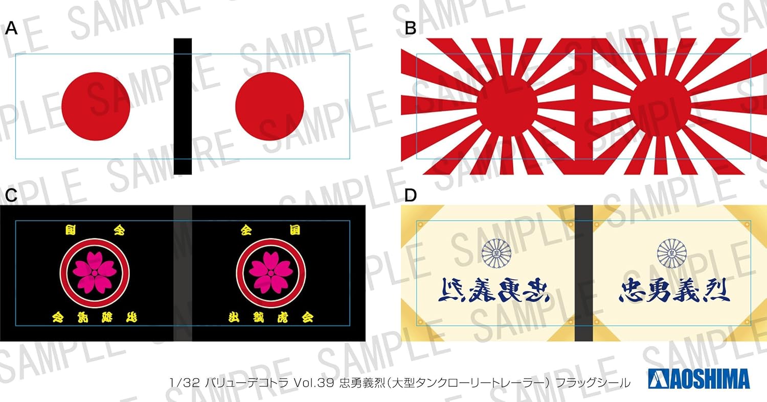 Aoshima 1/32 Value Decorated Truck Series No. 39 Chuyugiretsu Large Tanker Truck Plastic Model