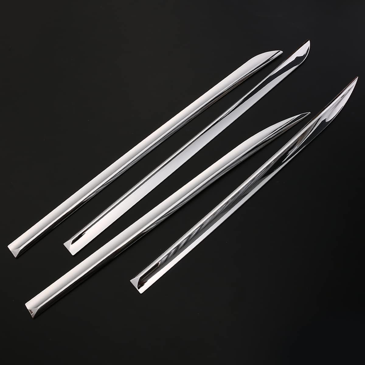 Toyota Alphard/Vellfire 30 Series Early and Late Model Specific Design Door Trim Side Door Under Garnish [Material] SUS304 Stainless Steel Mirror Finish Plated Mall Accessories Custom Parts