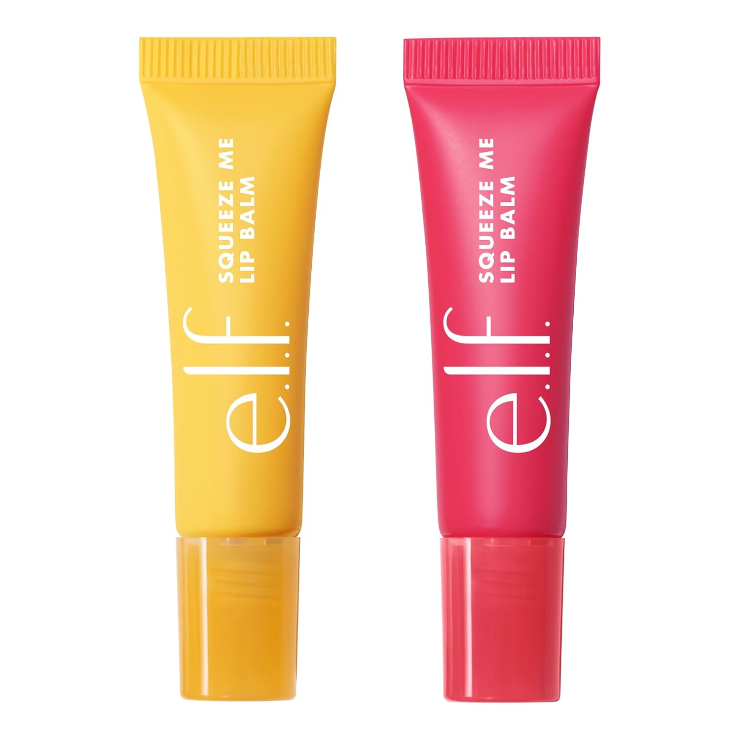 e.l.f. Squeeze Me More Lip Balm Duo - Bálsamo hidratante para un tinte de color transparente, fabricado con ácido hialurónico, vegano y libre de crueldad, mango y sandía