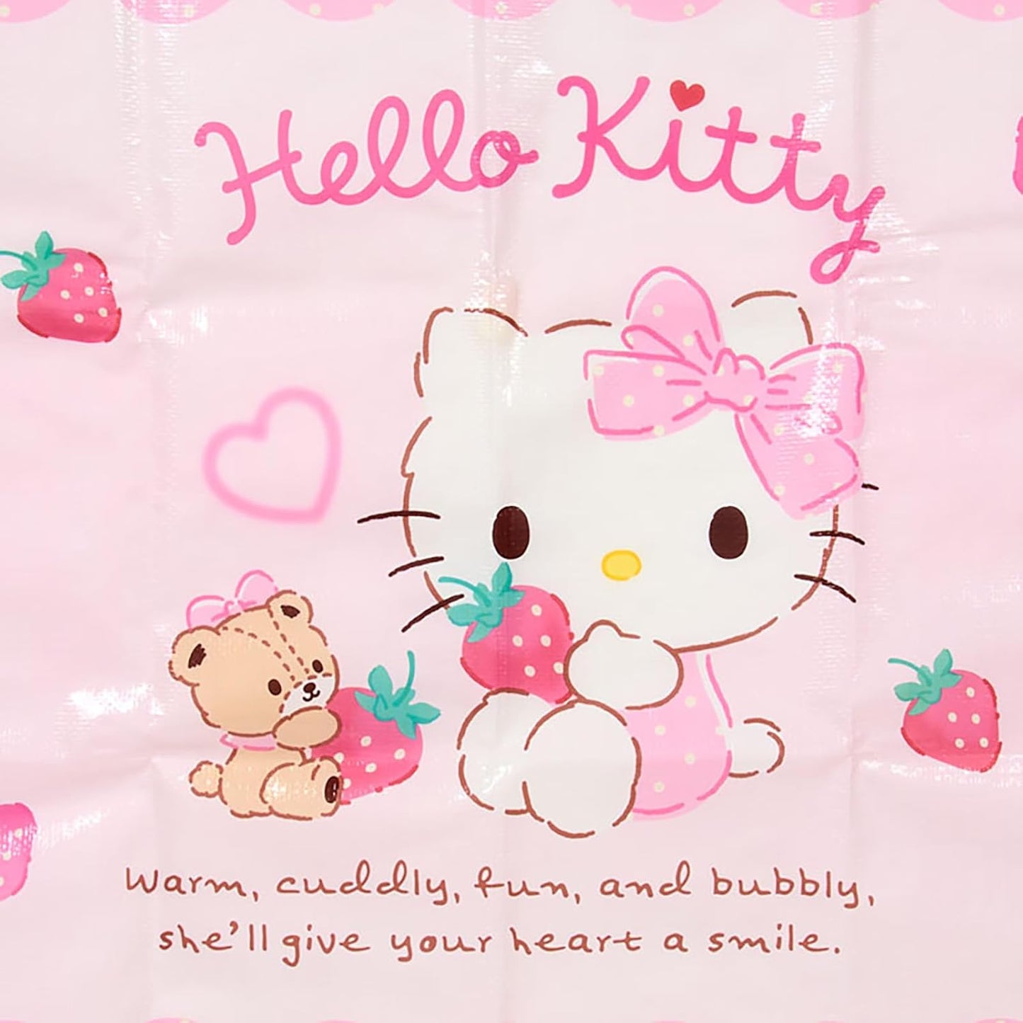 Sanrio (SANRIO) Hello Kitty PP Leisure Sheet, Single-Person Size, with Storage Bag and Name Space, for Outings and Picnics 604143