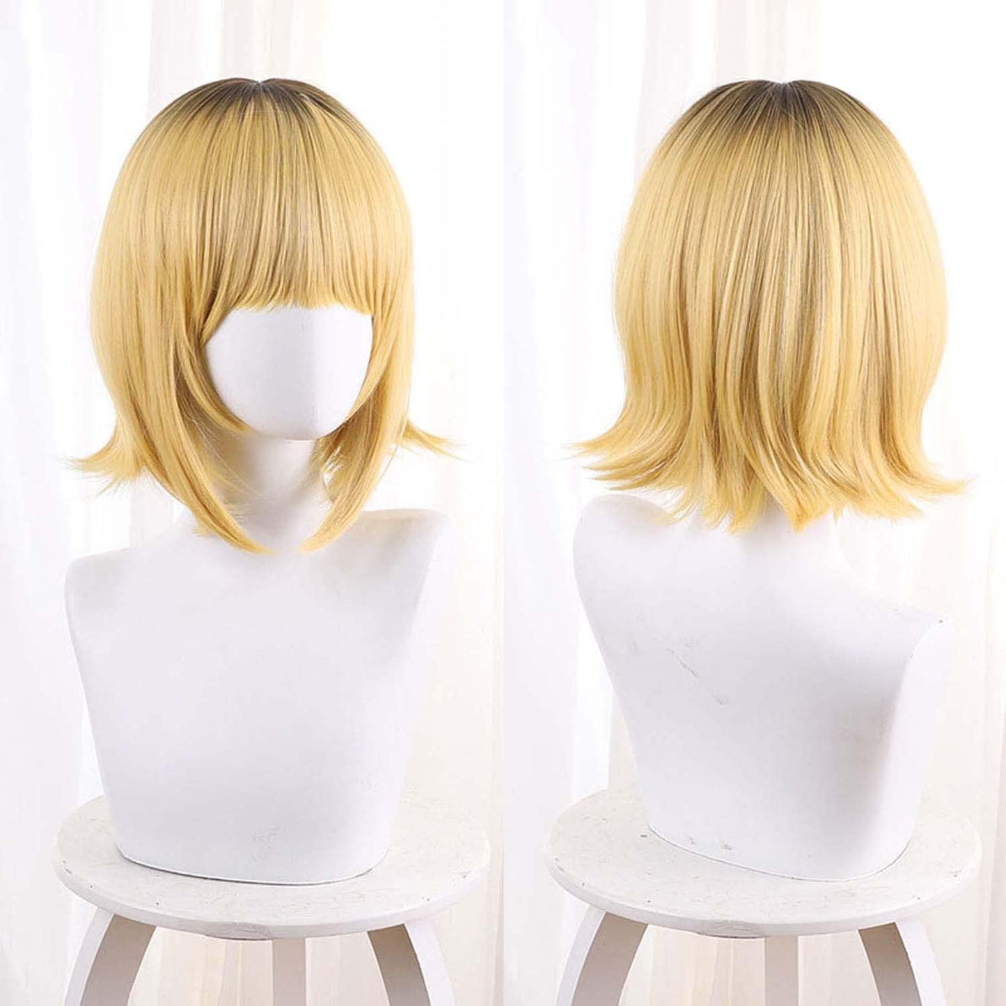 LVMEY Presentation Child Cosplay Wig, For Disguise, Heat Resistant Wig, Cosplay Accessory, Wig Net Included, Comic Cave Events, Cultural Festivals, Festivals, School Festivals