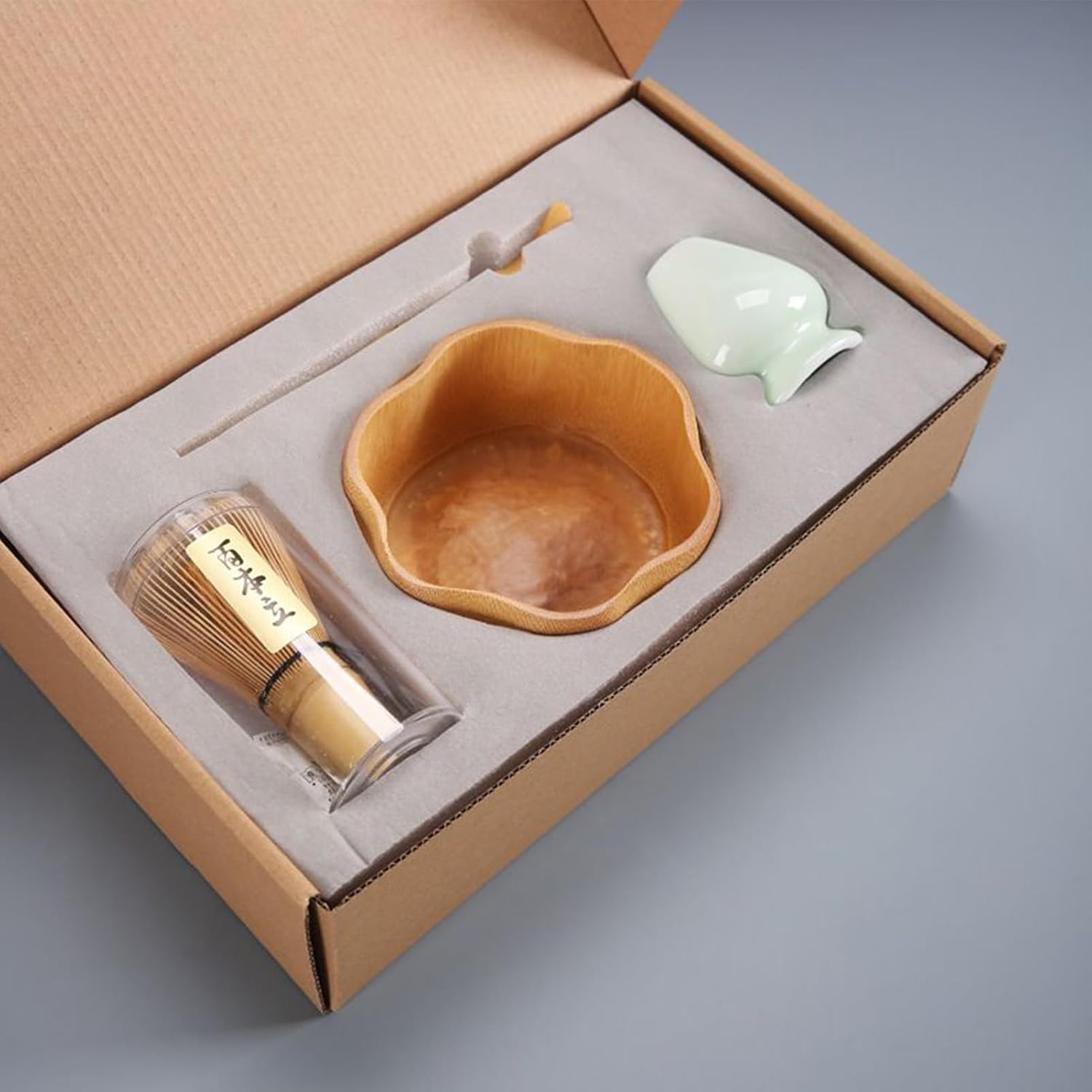 抹茶点てキット,4点セット 日本茶道具,抹茶点て道具 | 女性向け 家庭用茶道 朝食 コーヒー ラテ ミルク用