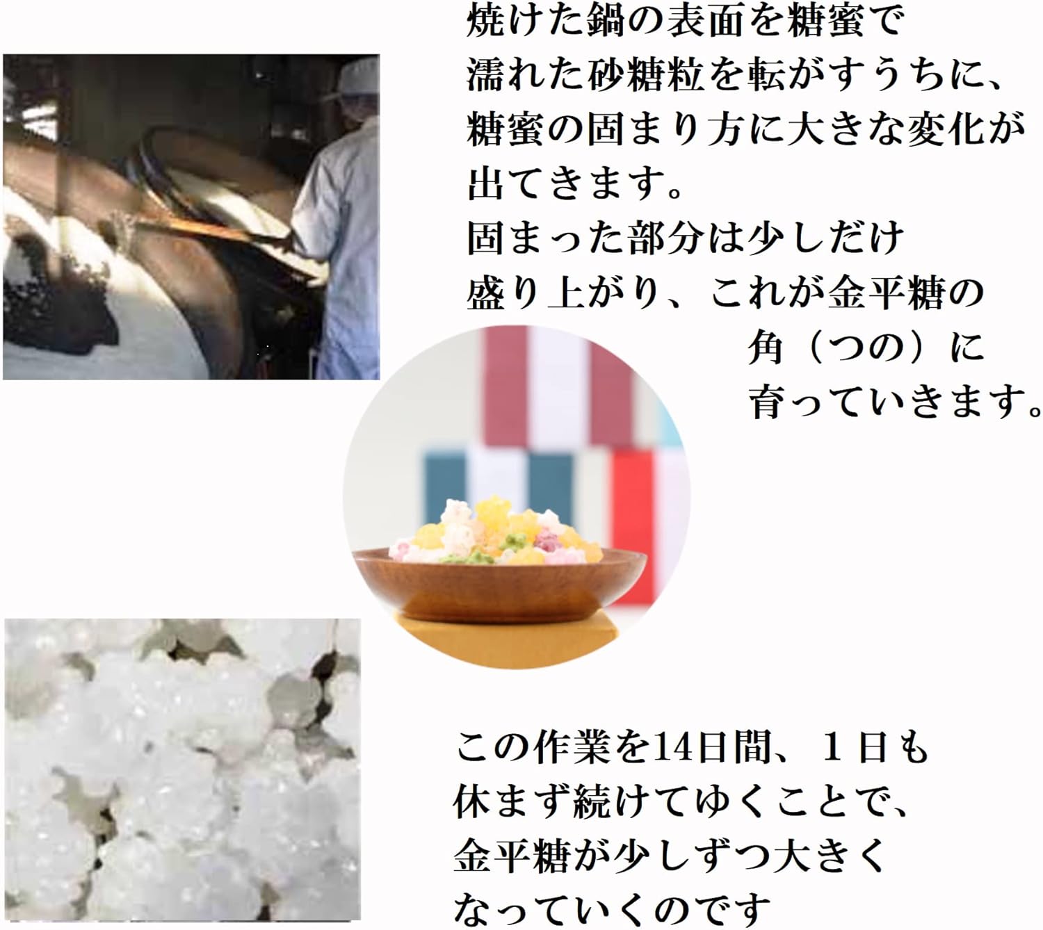 Iroha Traditional Sugar Candy 3 Varieties Set - Peach, Banana, Lemon, Cherry, Handmade Souvenir Petit Gift Delicious Nostalgic Konpeito Tea Time Favors Return Gift New Flavor