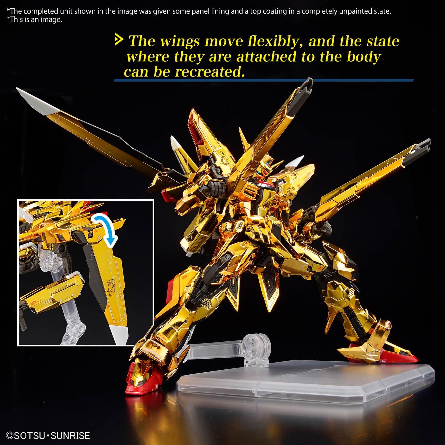 Bandai Spirits RG Mobile Suit Gundam SEED DESTINY Akatsuki Gundam (Steller's Eagle Equipment), 1/144 Scale, Color-coded Plastic Model