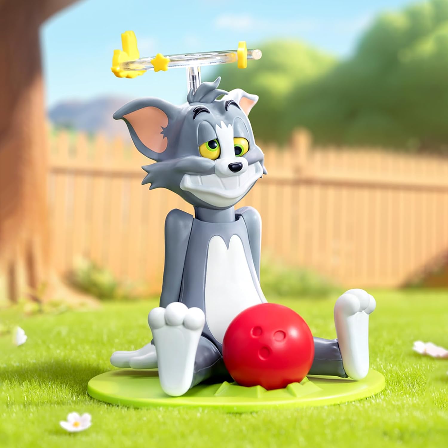 52TOYS x TOM and JERRY Poor TOM Series Movable Blind Box Spring Toy, Blind Box Trading Figure, Collectible Figure, Painted Toy Toy Toy for Cartoon Fans Kids Collectors Birthday Christmas Gift (1