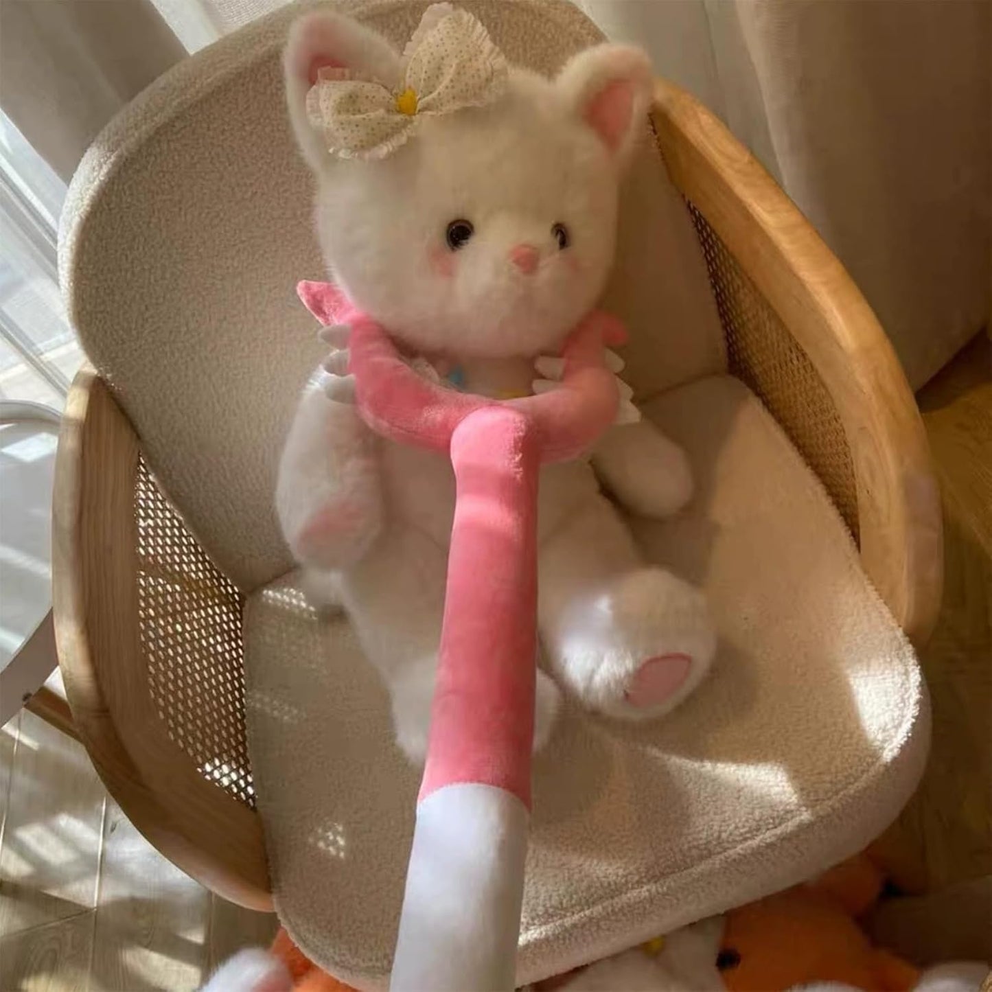 Applicable Chiikawa Sasumata Plush Punitive Stick 27.6 inches (70 cm) Chiikawa Magic Wand Cosplay Tool Soft Cat Stirrer Magic Stick Cute Chiikawa Soft Chiikawa Sasumata Plush Punishing Stick 27.6