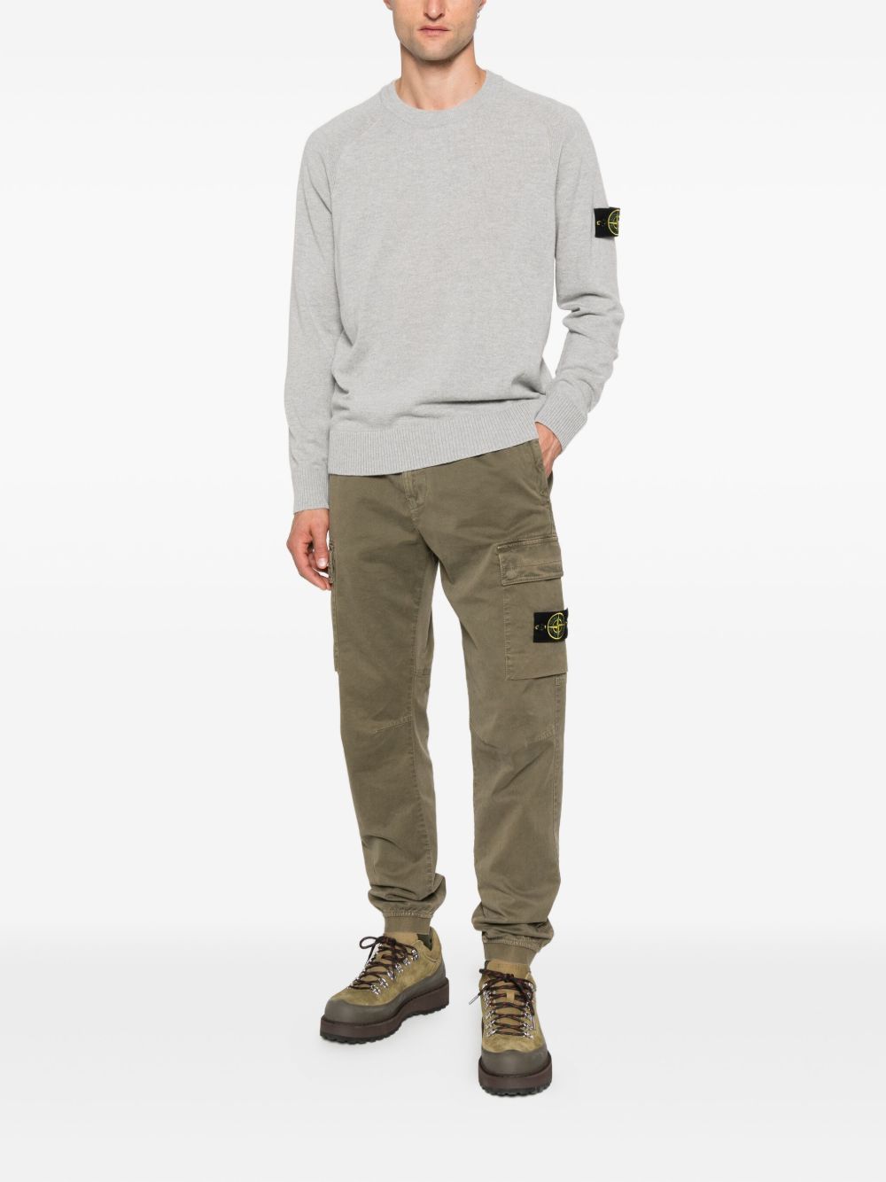 Stone Stone Island Light Wool Crew Neck Sweater - Image 6