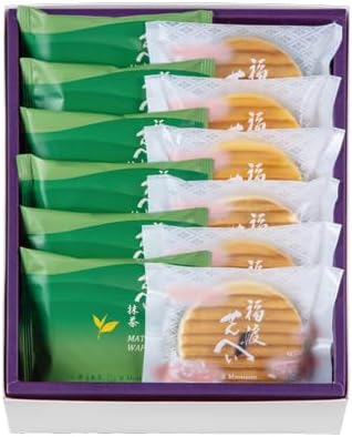Sonke Gen Yoshinoya Fukuwata Senbei Matcha Assortment, 10 Pieces (Gift, Sweets, Hand Souvenir)