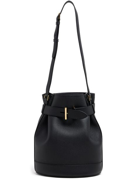 TOM FORD グレインレザー ミディアム バケットバッグ - Image 6