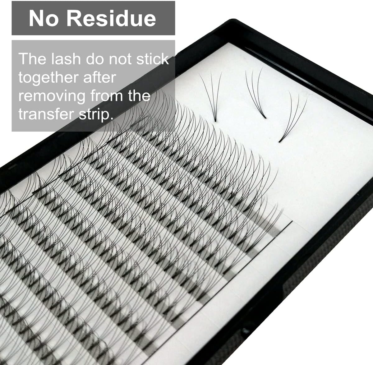 3 Box Eyelash Extensions, 3D Volume, C/D Curl, Thickness 0.04 inches (0.10 mm), Matsueku False Eyelashes, Natural, Popular, 3D Premade Fans Short Stem Eyelashes (D-0.04, 0.43, 0.4, 0.43, 0.5, 0.5,