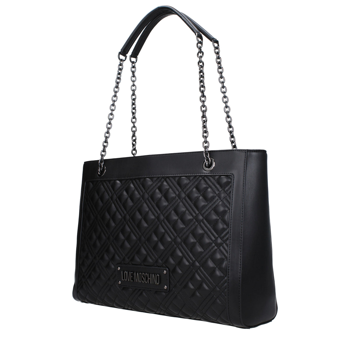 Moschino モスキーノのショルダーバッグが大好きな女性ポリウレタンブラック - Image 6