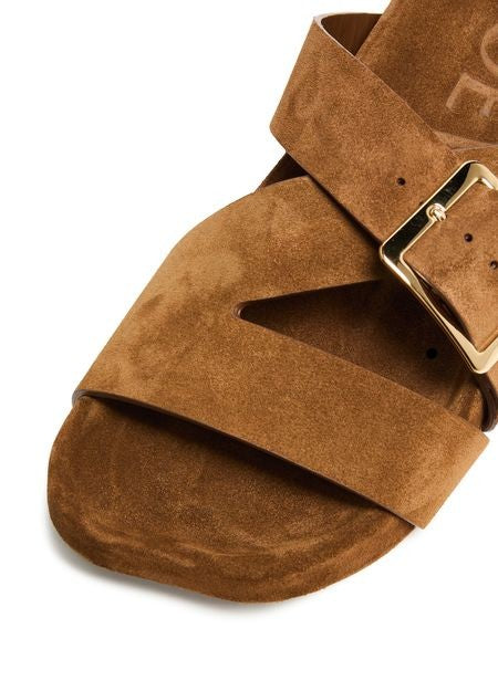 LOEWE Ease Buckle slide in suede - Image 6