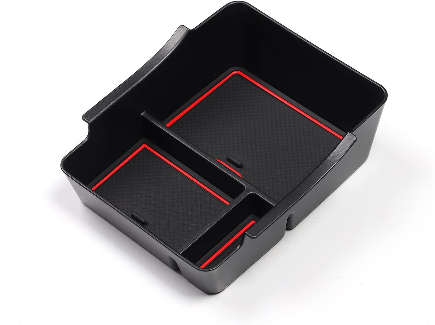 SMABEE Armrest Storage Box for Honda Vezel VEZEL 2021-2022 Center Console, ABS Tray, Interior Accessories, Storage Box, Anti-Slip (Red)