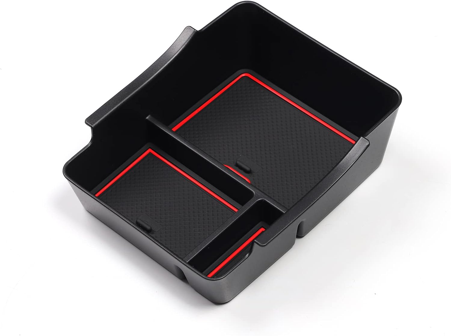 SMABEE Armrest Storage Box for Honda Vezel VEZEL 2021-2022 Center Console, ABS Tray, Interior Accessories, Storage Box, Anti-Slip (Red)