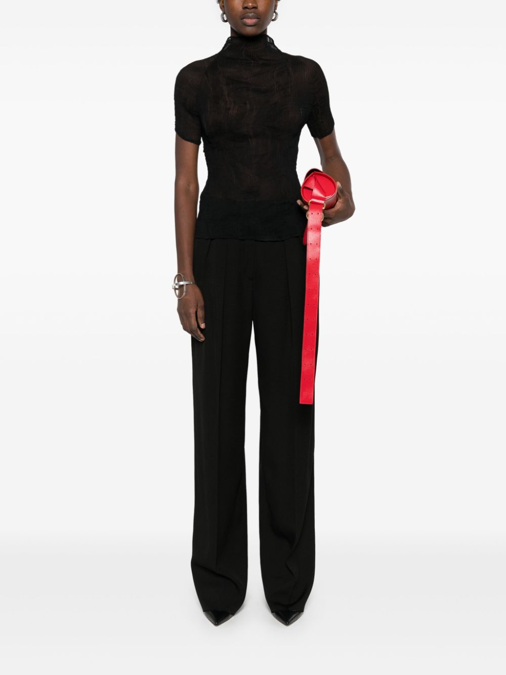Sportmax SportMaxは、ストレートレグのズボンを前にします - Image 6