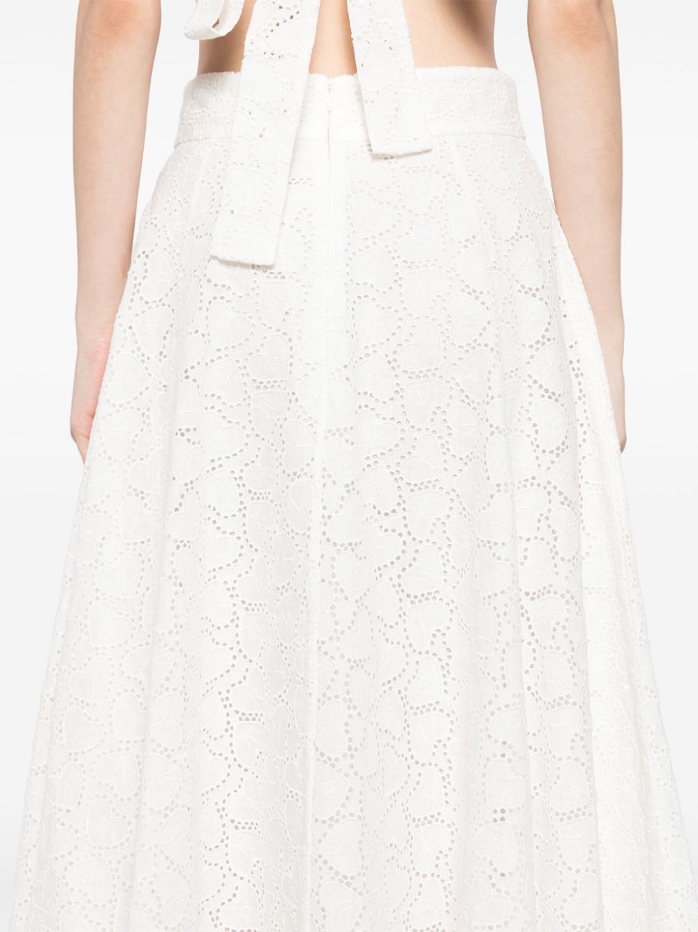 Zimmermann Zimmermann Crush Cotton Midi Skirt - Image 6