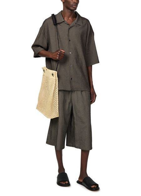 LOEWE Short-sleeved cotton, linen and viscose shirt - Image 6