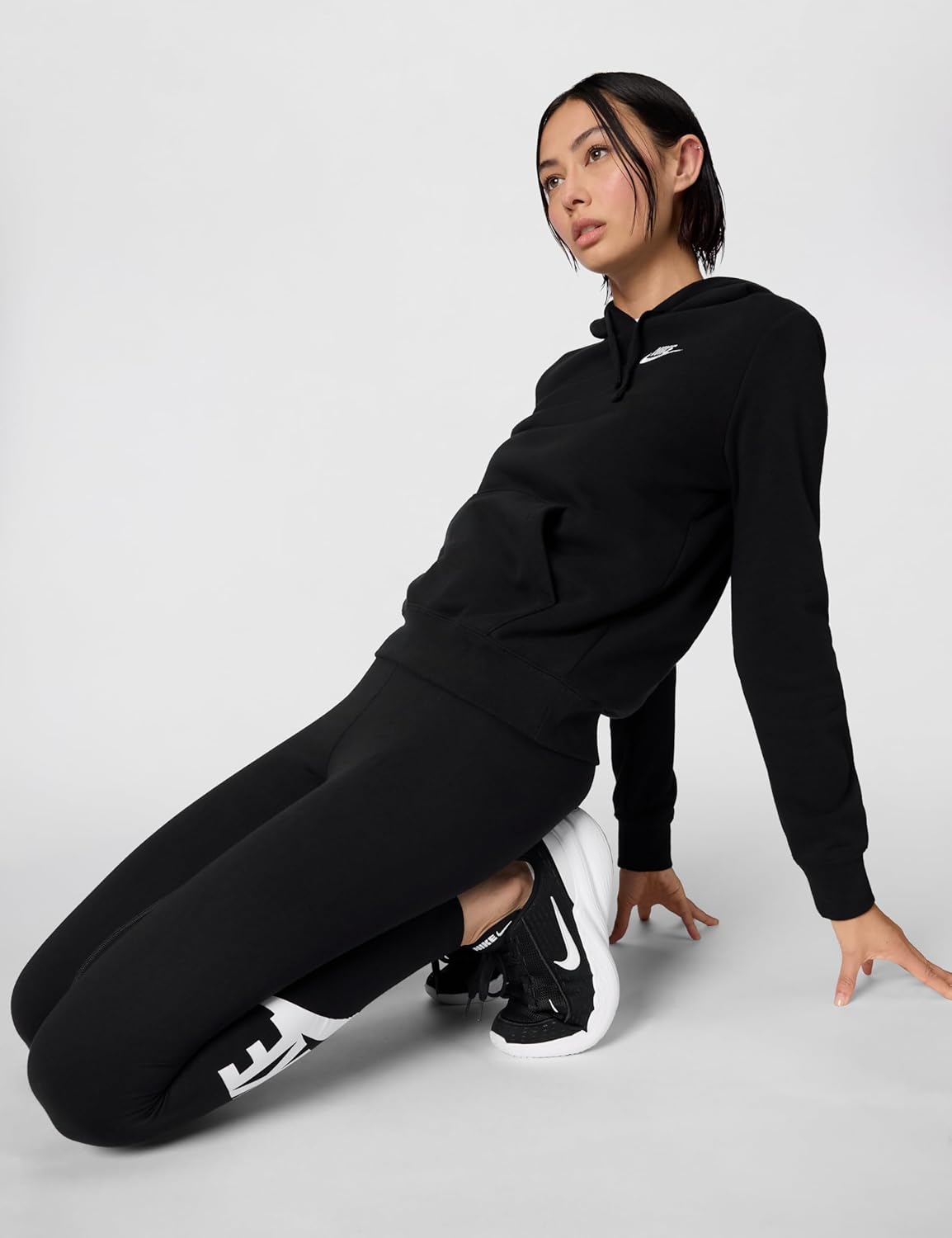 Nike Sudadera con Capucha de Forro Polar Pullover Sportswear Club para Mujer