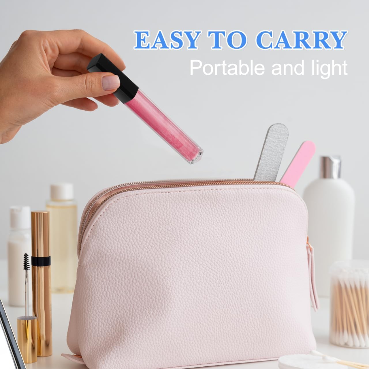 FRCOLOR 6pcs Fashion Lip Gloss Tube Lip Sub Package Bottle Lip Gloss Container Empty Gloss Tube DIY Lip Gloss Bottle Lipstick Tube Lip Tube Black