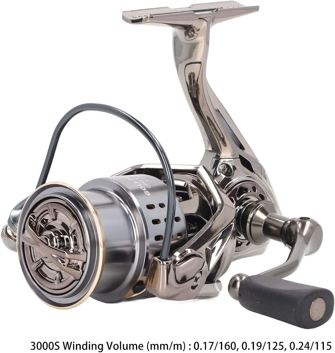 Spinning Reel Fishing Reel 5.2:1 Lightweight Increased Bevel