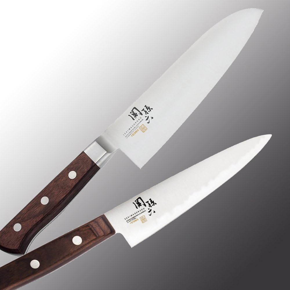 Kai Corporation AE5161 Seki Sonroku Santoku Knife, 6.5 inches (165 mm), Right-Handed, Left-Handed, 1000CC, Made in Japan