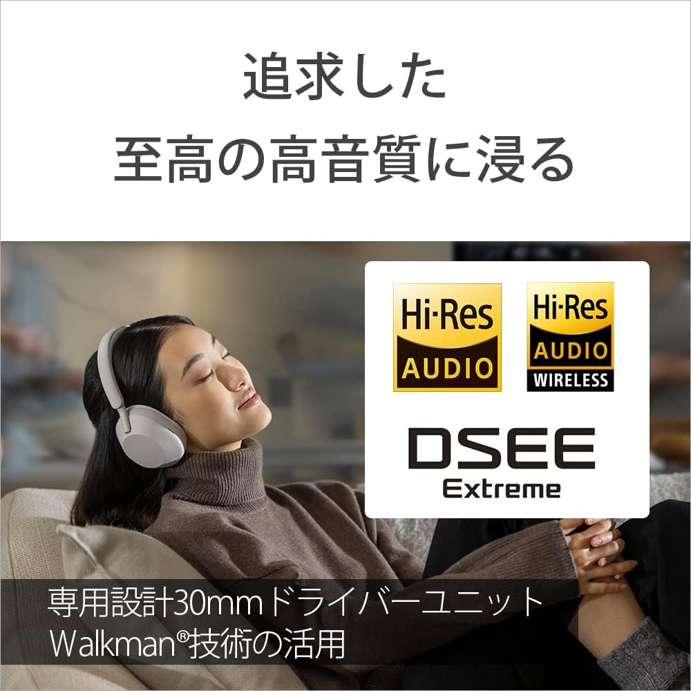 Sony WH-1000XM5 Wireless Noise Cancelling Stereo Headphones, VGP Hall of Fame, Improved Noise-Canceling Performance, Equipped with Alexa, Improved Call Performance, Soft Fit Leather, High Noise