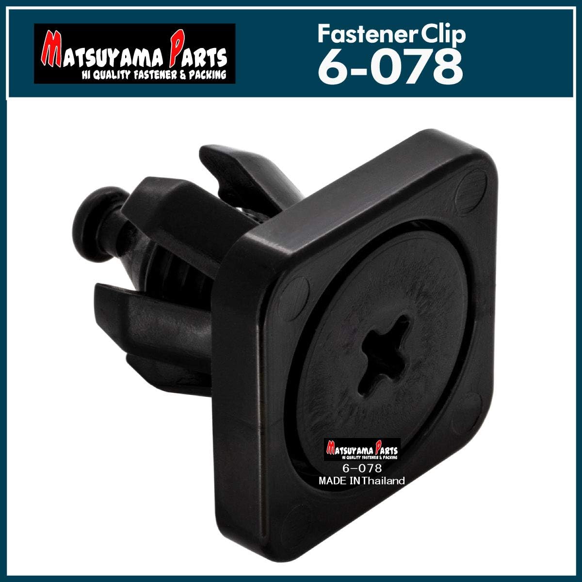 Matsuyama Parts 6-078 Honda Undercover Clips, Choice of Quantities, 30 Pieces (30)