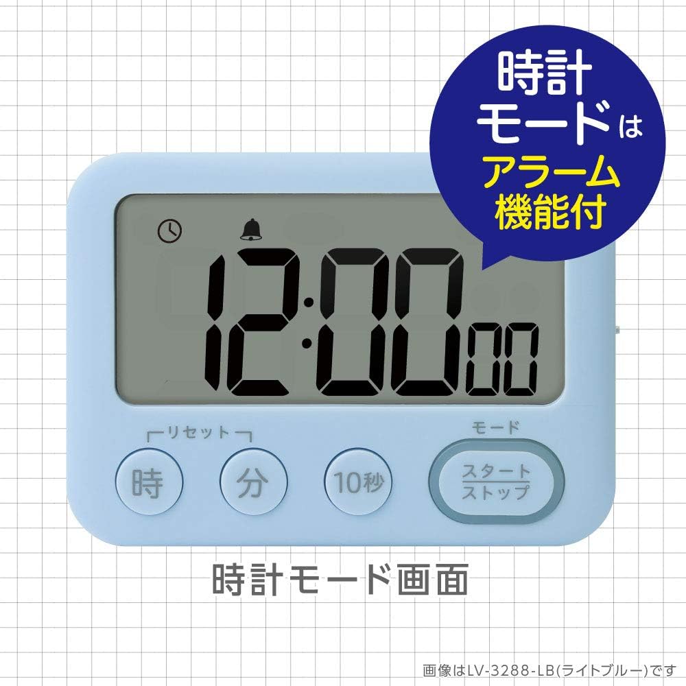 Sonic Timer Toki Sapo LV-3288-W, 100 Hours, Stand Included, Light Notification, White