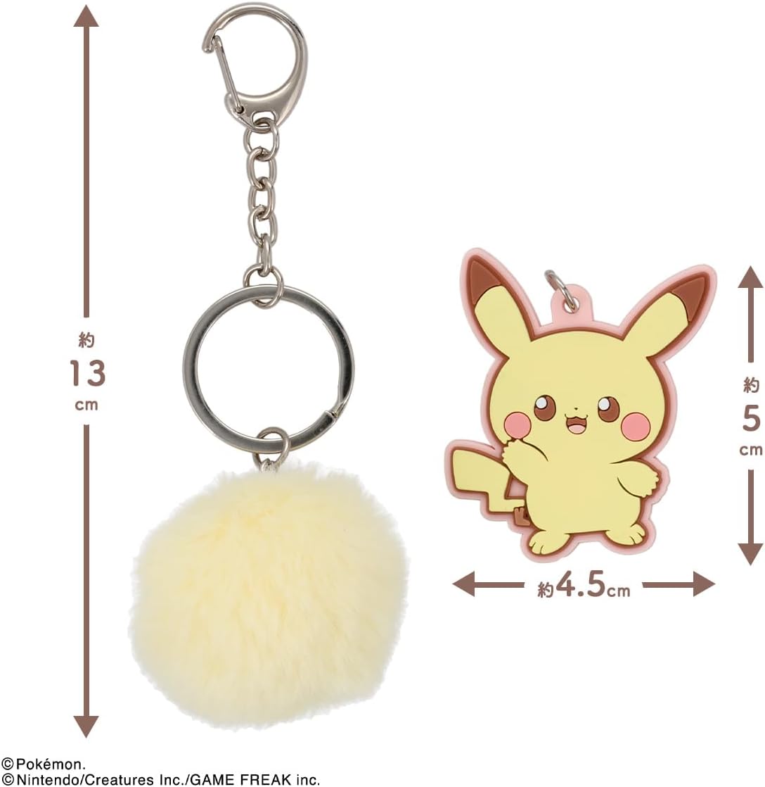 Shoibdo PK43617 Poképiece Lip Gloss with Charms, Pokemon PK, Strawberry Scent, Pikachu, Rubber Charm Included