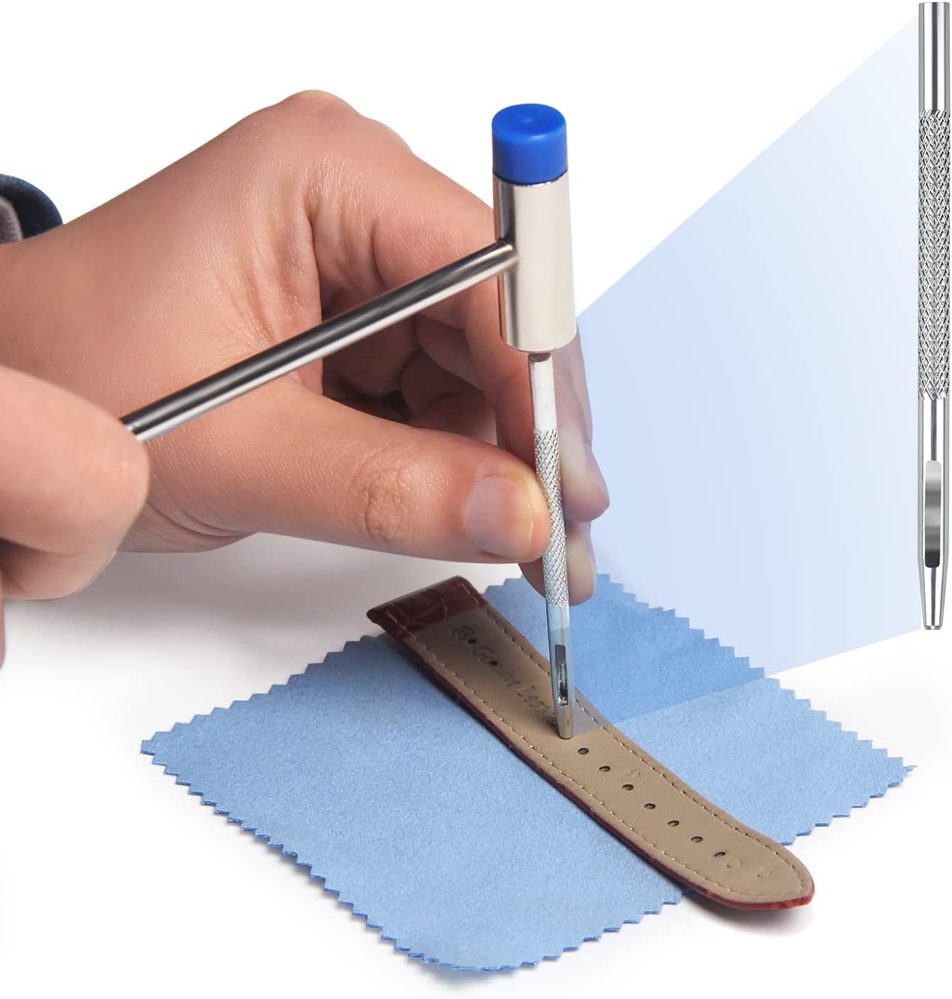 JOREST Watch Band Adjustment Tool Set, Watch Band Replacement Tool, Spring Bar Remover, Watch, Watch Pin, Pin Removal Tool, Instruction Manual (English Version)