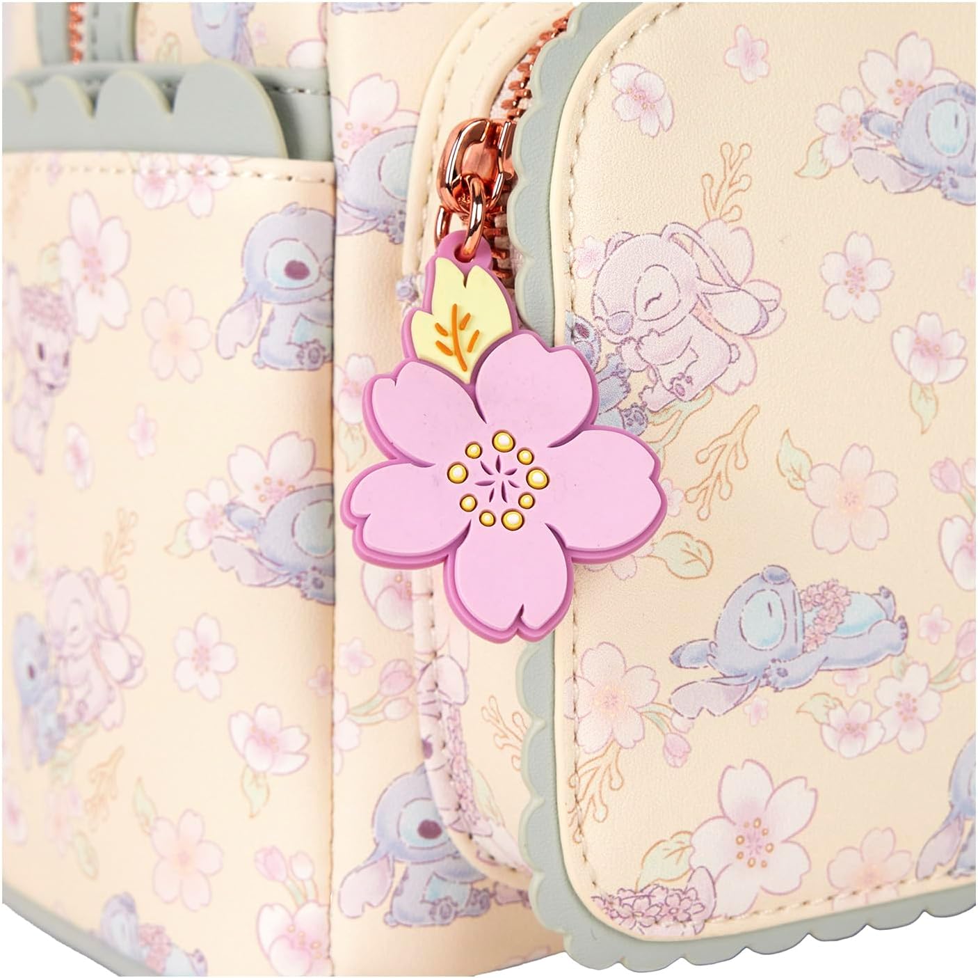 Loungefly Mini mochila Disney Cute Stitch Cherry Blossom