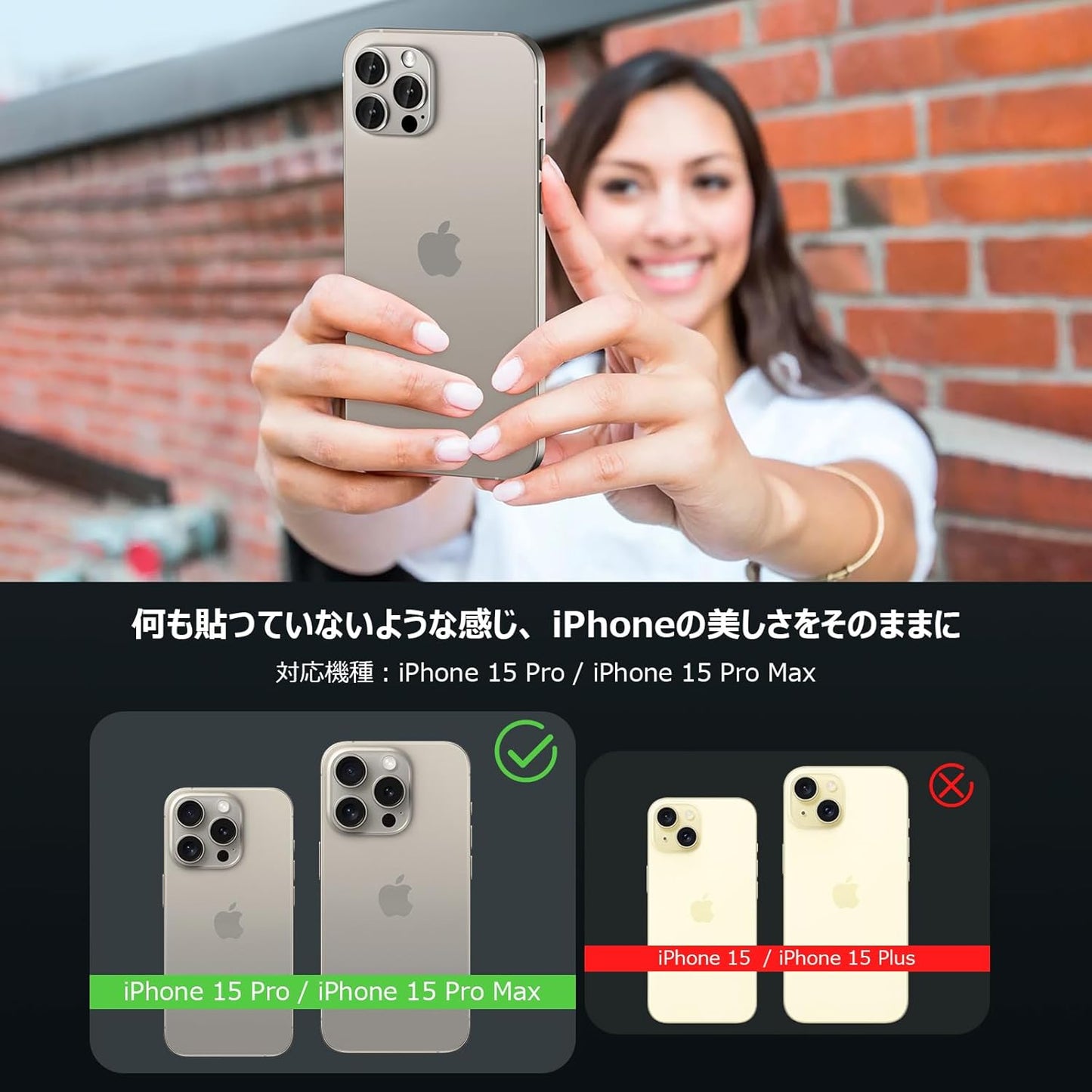 Podick Lens Cover for iPhone 15Pro/15 Pro Max Camera Film Aluminum Alloy 9H Tempered Glass Anti-Scratch Lens Protection Shockproof for iPhone 15 Pro / 15 Pro Max Camera Protector, High Transmittance,