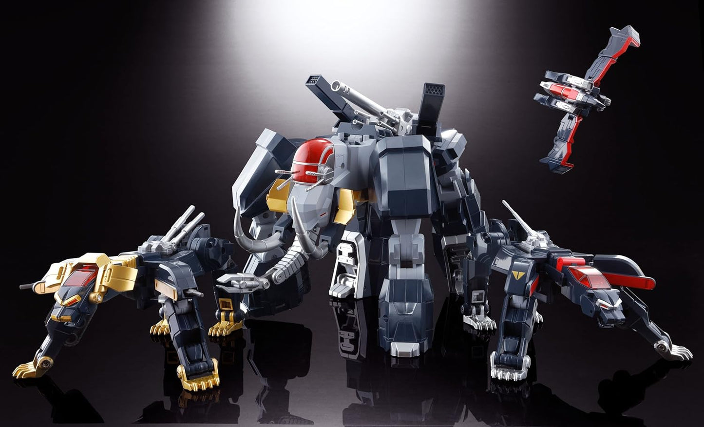 Chogokin Tamashii Dancouga – Super Beast Machine God GX-13R Dancouga (Renewal Version) Approx. 9.8 Inches (250mm) ABS&Die-Cast&PVC Painted Action Figure