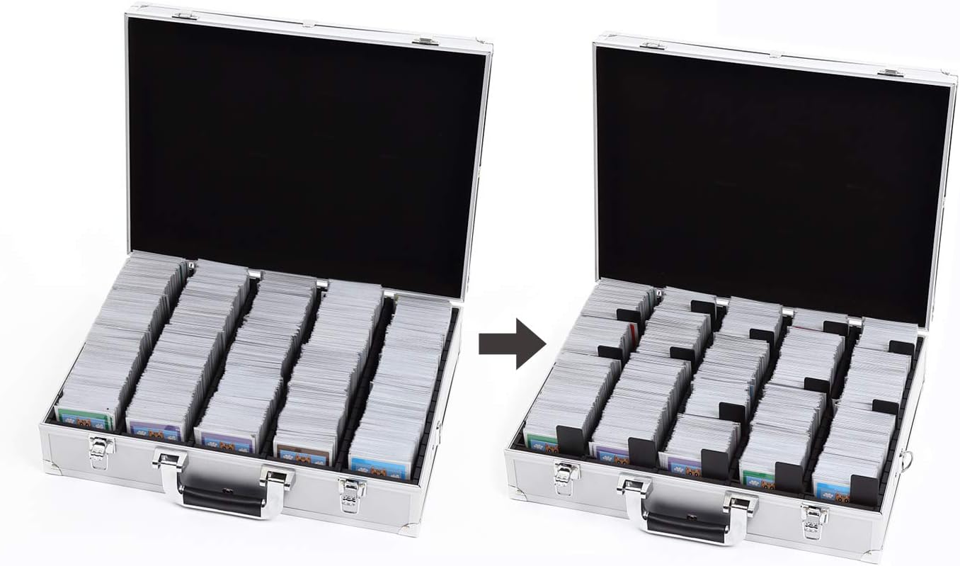 TOYGER CEO Storage Aluminum Attach Case for Over 5000 Cards (Silver)
