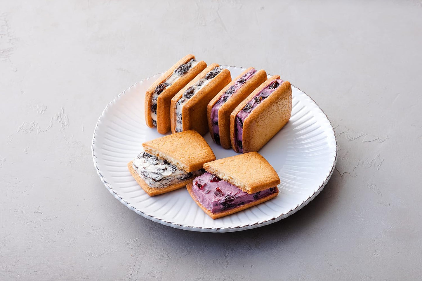 【Ueno Fugetsudo Cream Sandwich 6-piece Set】 Sweets, Baked Goods, Year-end Gift, Mother's Day, Gift, Cookies, Biscuits, Raisin Sandwich