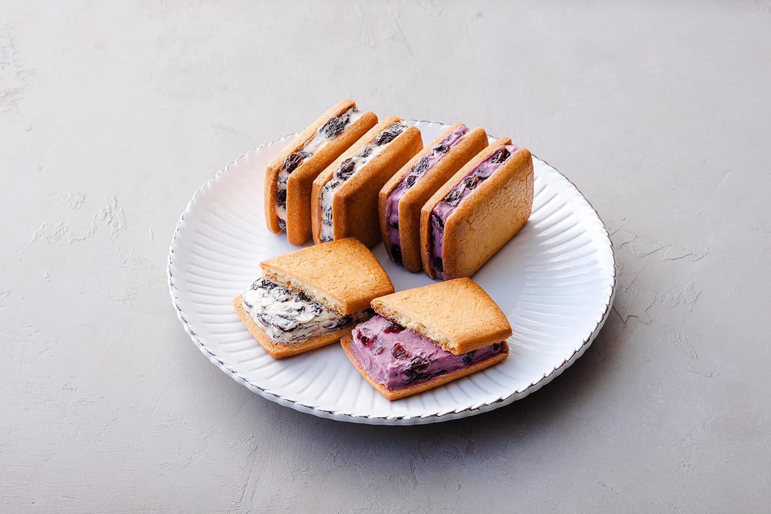 【Ueno Fugetsudo Cream Sandwich 6-piece Set】 Sweets, Baked Goods, Year-end Gift, Mother's Day, Gift, Cookies, Biscuits, Raisin Sandwich