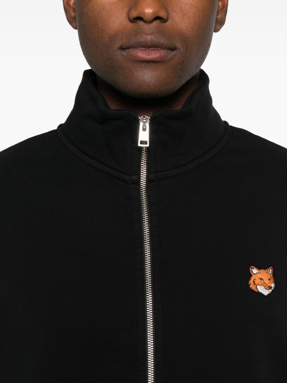 Maison メゾン キツネ フォックス ヘッド コットン ジップ スウェットシャツ - Image 6
