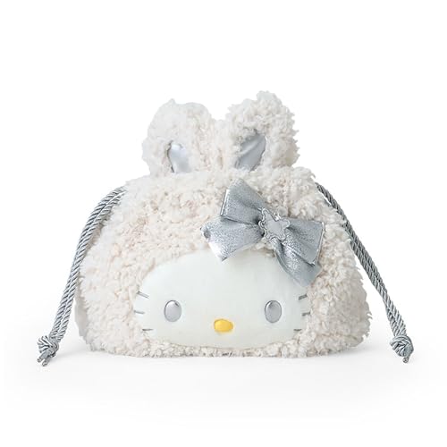 Sanrio 2-Way Drawstring Shoulder Bag (Fluffy Snow Rabbit)