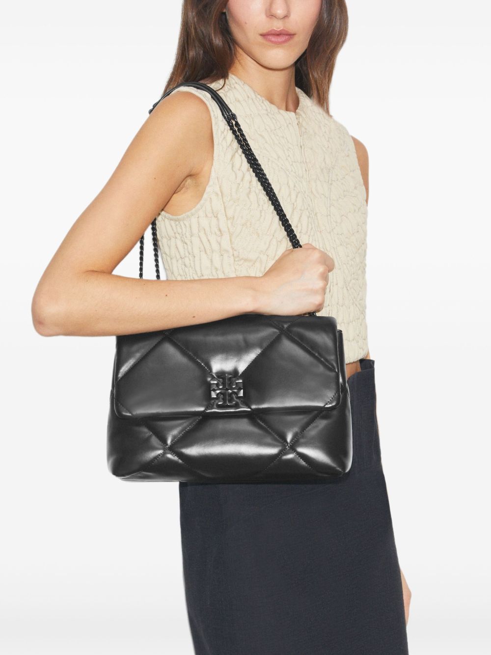 Tory Tory Burch Kira Diamond Leather Shourdle Bag - Image 6