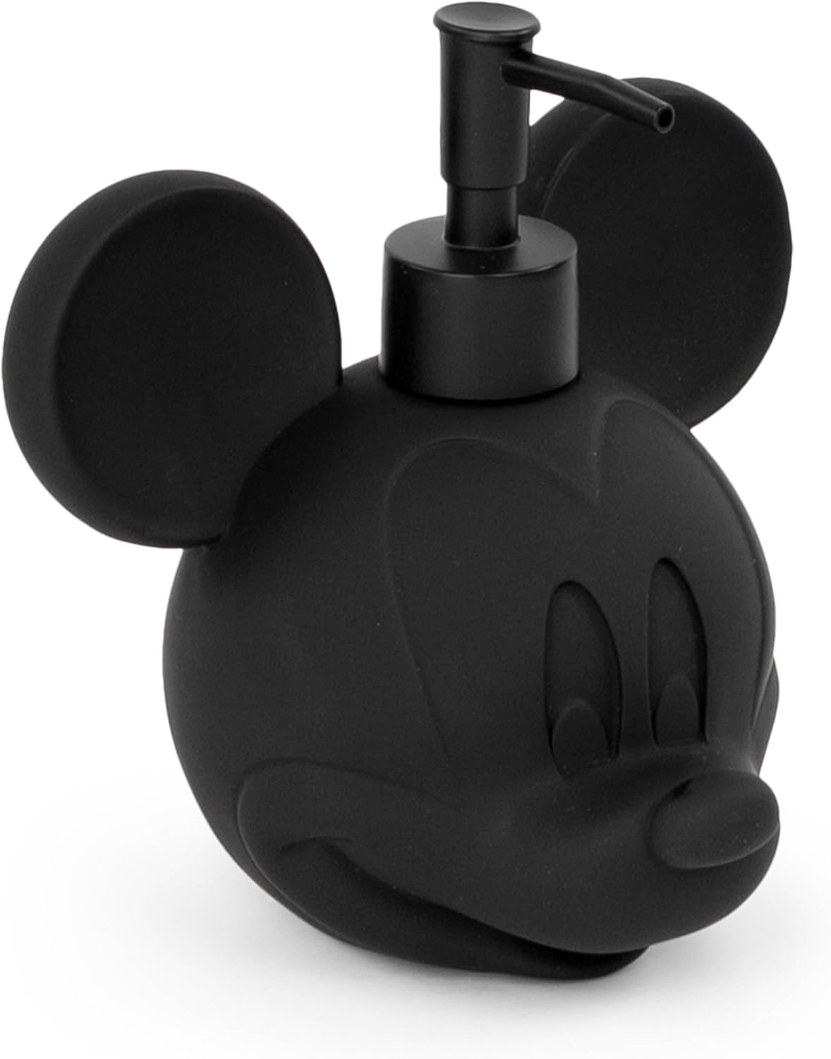 Jay Franco Disney Mickey Mouse Head Children's Soap Dispenser – Lotion Pump or Liquid Soap – Fun and Refillable – Matte Black and Gold