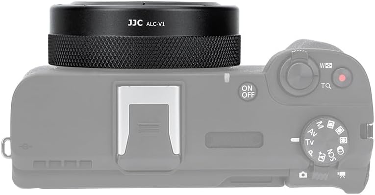 JJC Auto Open and Close Lens Cap for Canon PowerShot V1 PSV1 Cameras, Auto Lens Cap, Lens Protection, Canon Vlog Camera, Lens Cover, Dustproof, Scratch-Resistant, Convenient to Carry