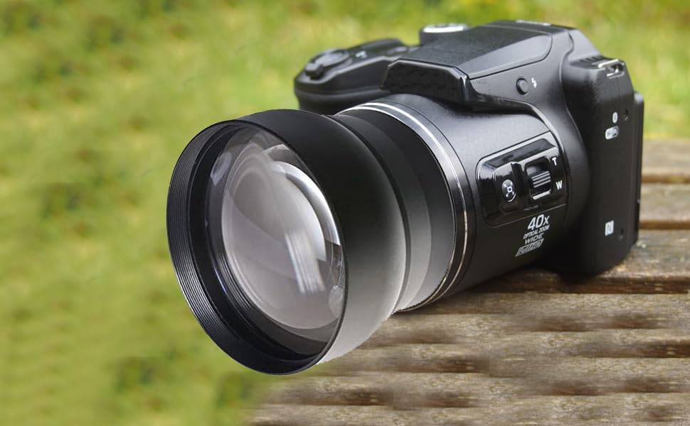 3.5x High Definition Telephoto Lens for Canon EOS R50 (Only Lenses with 49, 52, 55, 58, 62 and 67mm Filter Threads)