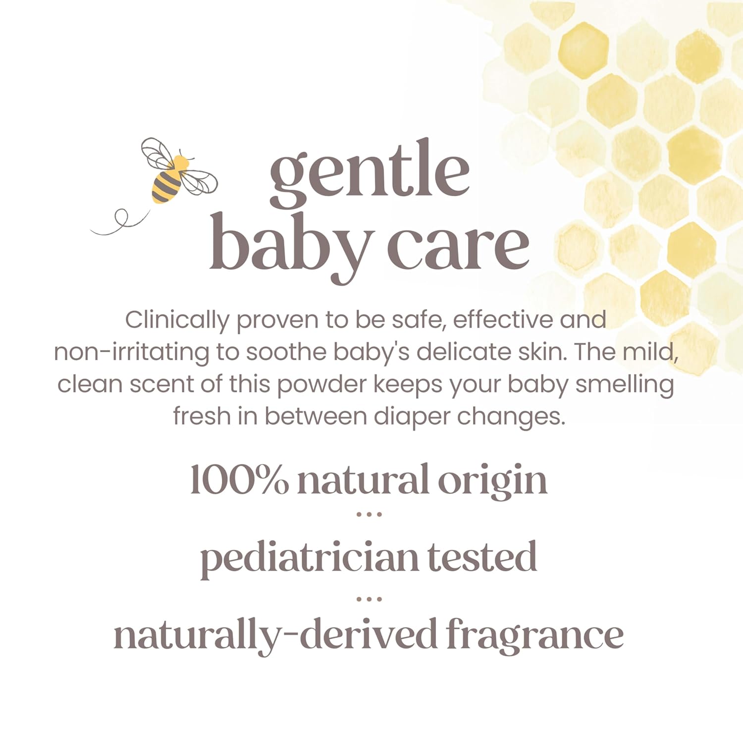 Burt's Bees - Polvo para bebé 100 % natural sin talco, 7.5 onzas