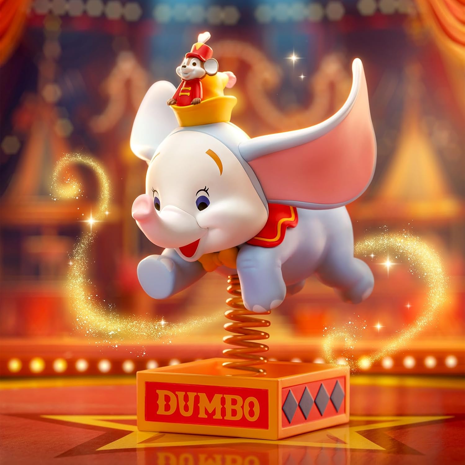 52TOYS DUMBO Happy Times Series Dumbo Figure Blind Box Tredding Figure Collectible Figure Painted Toy Toy Perfect Gift for Anime Fans Kids Collectors Birthday Christmas (1 Piece)