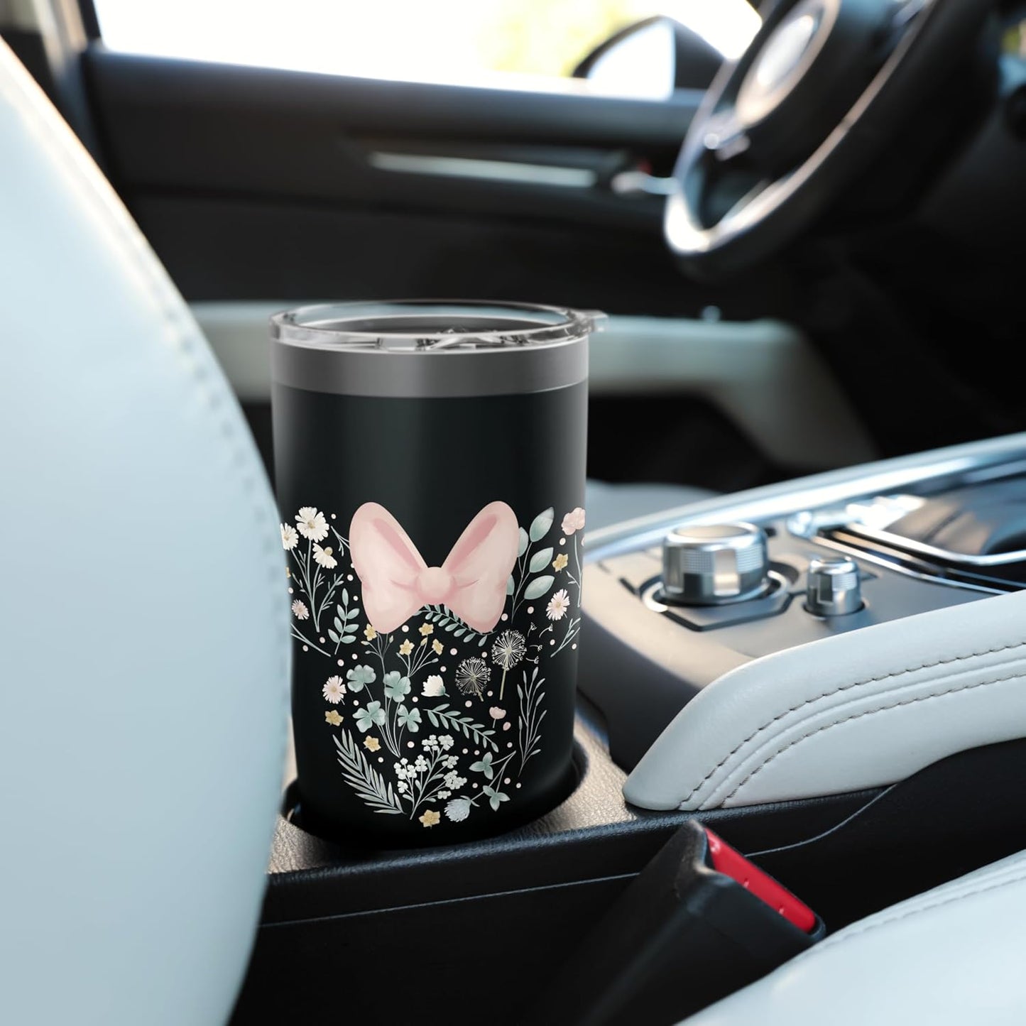 Disney Minnie Mouse Icon Spring Flowers - Vaso aislado de acero inoxidable