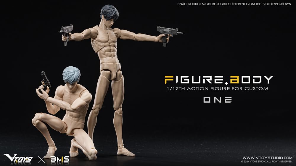 [AC] VTOYS X BMS 1/12 Men's Super Action Figure Body One VB002 White Skin