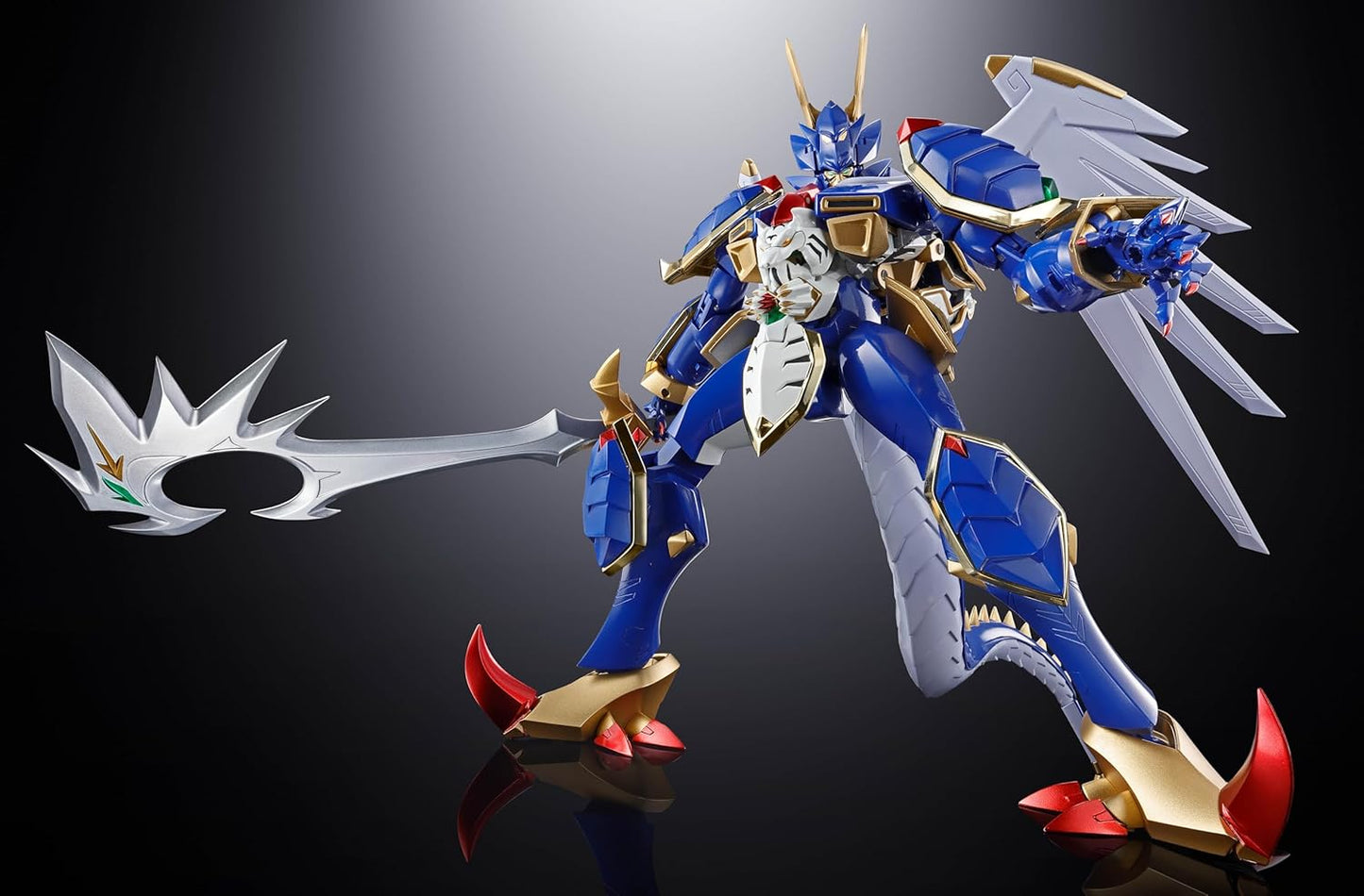 Tamashi Nations Soul of Chogokin Super Robot War OG GX-119 Ryuu-Oh, Approx. 8.3 inches (210 mm) & 7.9 inches (200 mm) Diecast, ABS & PVC Pre-painted Action Figure