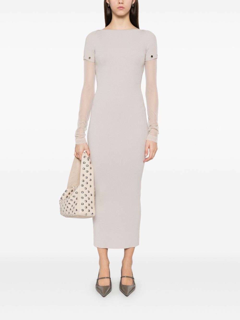 Sportmax SportMaxはプリニットロングドレス - Image 6