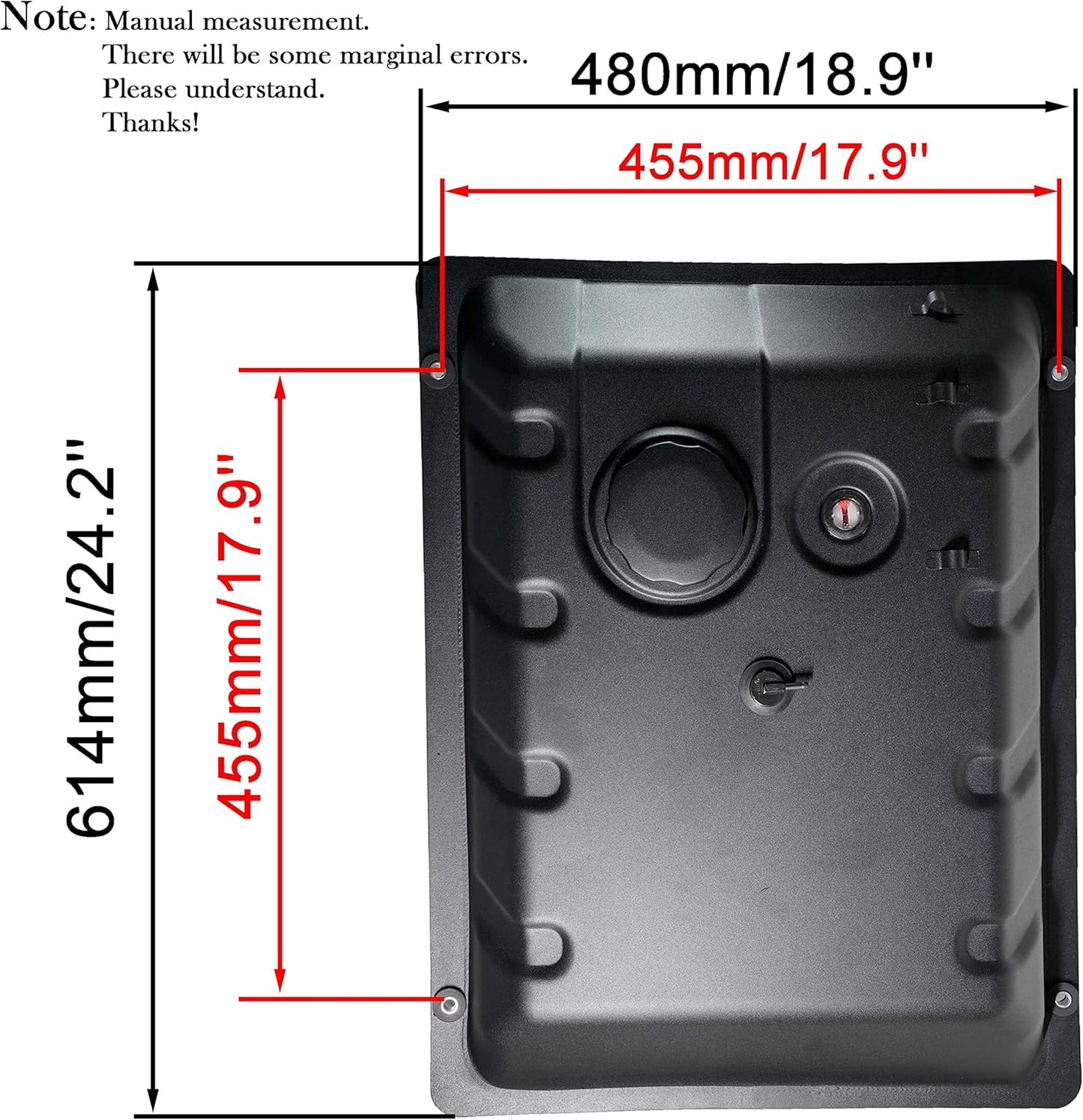 JMCHstore OEM 金属発電機 ガス燃料タンク Generac GP5500 GP6500 RS5500 RS7000E GP7500E RS8000E XT8000E XT8500EFI, 0H7510A / 0H75100SRV 5500w 6500 6500用 0w 7500w 70 389cc OHV ポータブル発電機 ブラック