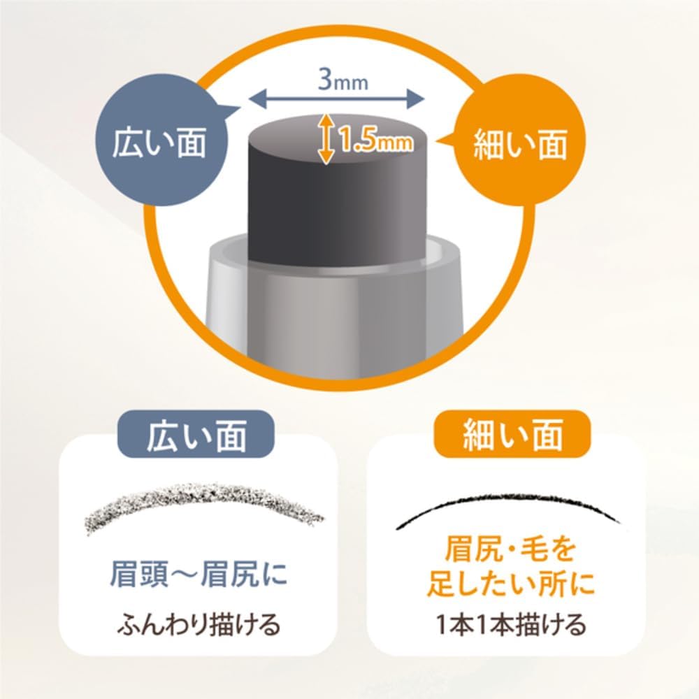 TEX MEX Eyebrow Pencil, Natural Black, For Thin, Short, Misshaped Eyebrows and Other Men's Eyebrow Problems